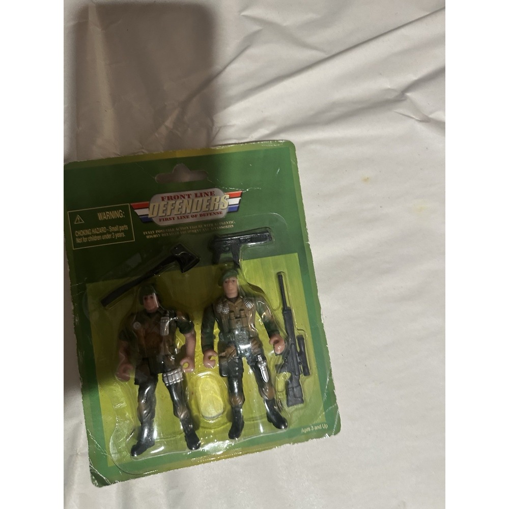 Front Line Defenders Military Action Figures 2-Pack with Gun Rifle Accessories